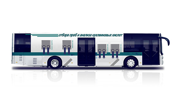 Транспортное Средство Для Отбора Проб и Анализа Нуклеиновых Кислот yutong bus( Автобус специального назначения,  медицинский автомобиль ) 