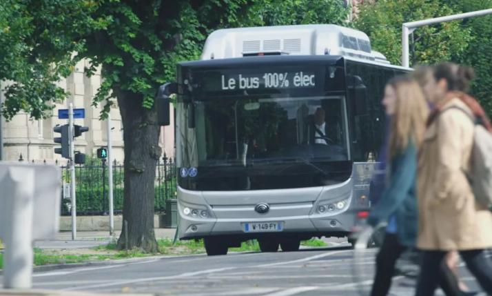Первая междугородная линия электробуса в Европе официально открылась, электробус YUTONG въезжал в Прованс Франции