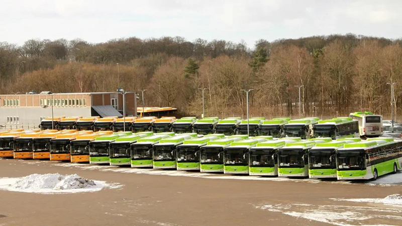 Новый старт! 55 электробусов модели E12 Yutong экспортированы в Данию. Доля Yutong превысила 60%!