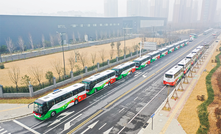 100 автобусов на водородных топливных элементах Yutong непрерывно доставлены в Пекин для обеспечения экологичной мобильности