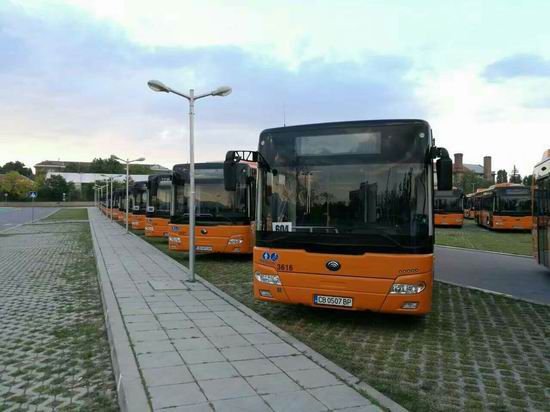 110 автобусов Ютун сдали в столицу Болгарии София