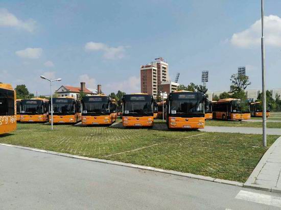 110 автобусов Ютун сдали в столицу Болгарии София