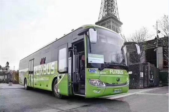 Эксплуатация полностью электроприводных пассажирских автобусов Юйтун во Франции
