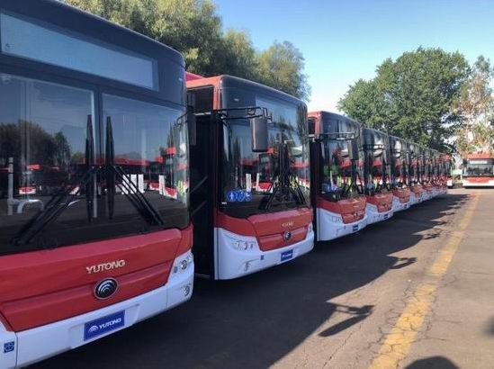 100 чистых электрических автобусовYUTONG доставлено в Чили, ведущий китайский автобусный бренд в Латинской Америке