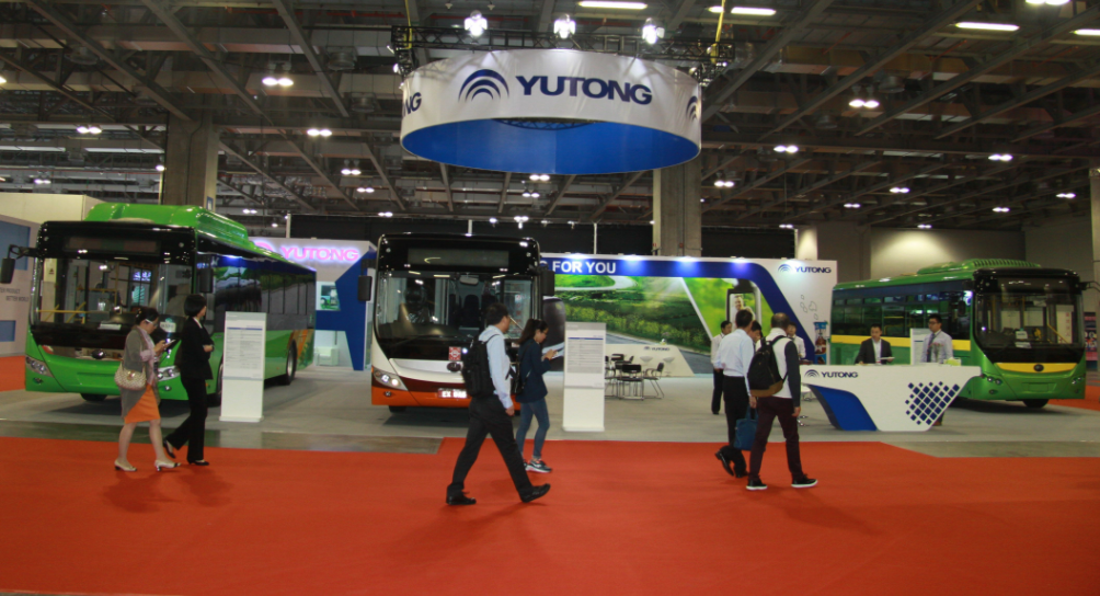 Автобус YUTONG на новой энергии освещает 4-ную Аомыньскую международную выставку машин в 2014г.