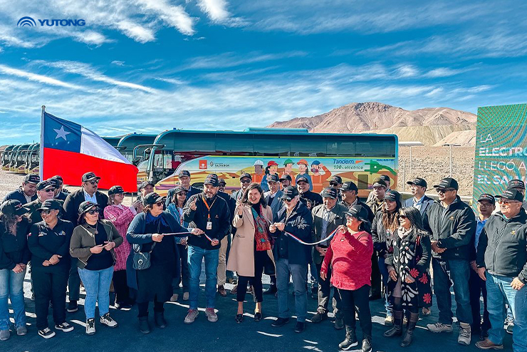 Yutong поставила чилийской компании Codelco 30 электрических автобусов для содействия местнымд общественным транспортом