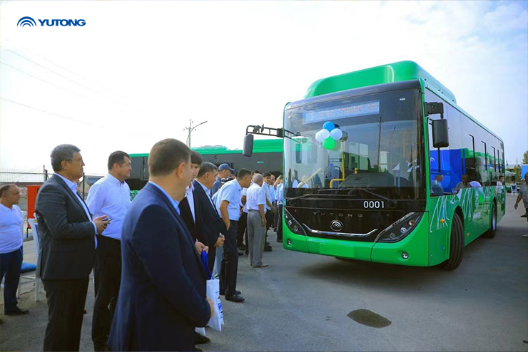 36 автобусов Yutong на КПГ (ZK6950HG) помогают развитию «зеленого» транспорта в Узбекистане