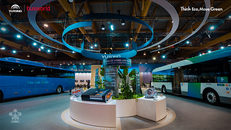 Компания Yutong представила концепцию EV Long-Life Tech на выставке Busworld Europe 2025 и получила семь основных наград